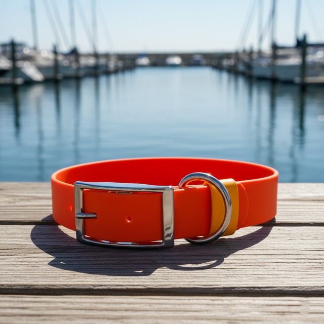 Set: Collar & Hands-Free Leash | Orange - Explorer