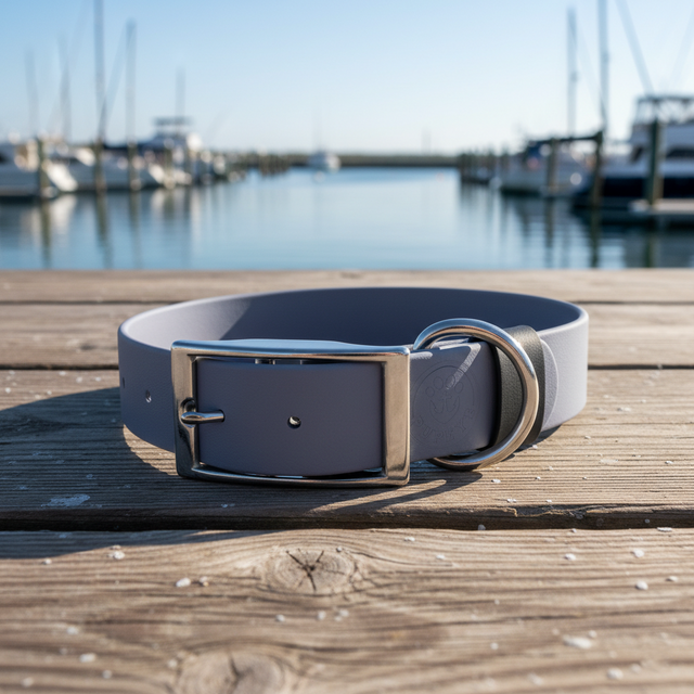 Set: Collar & Hands-Free Leash | Gray - Pirate