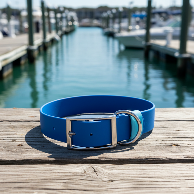 Set: Collar & Hands-Free Leash | Blue - Captain