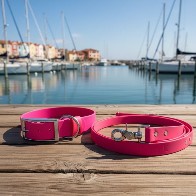 Set: Collar & Hands-Free Leash | Pink - Explorer